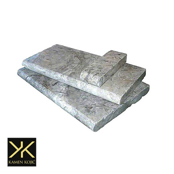 Silver Travertin rubni kamen za bazene